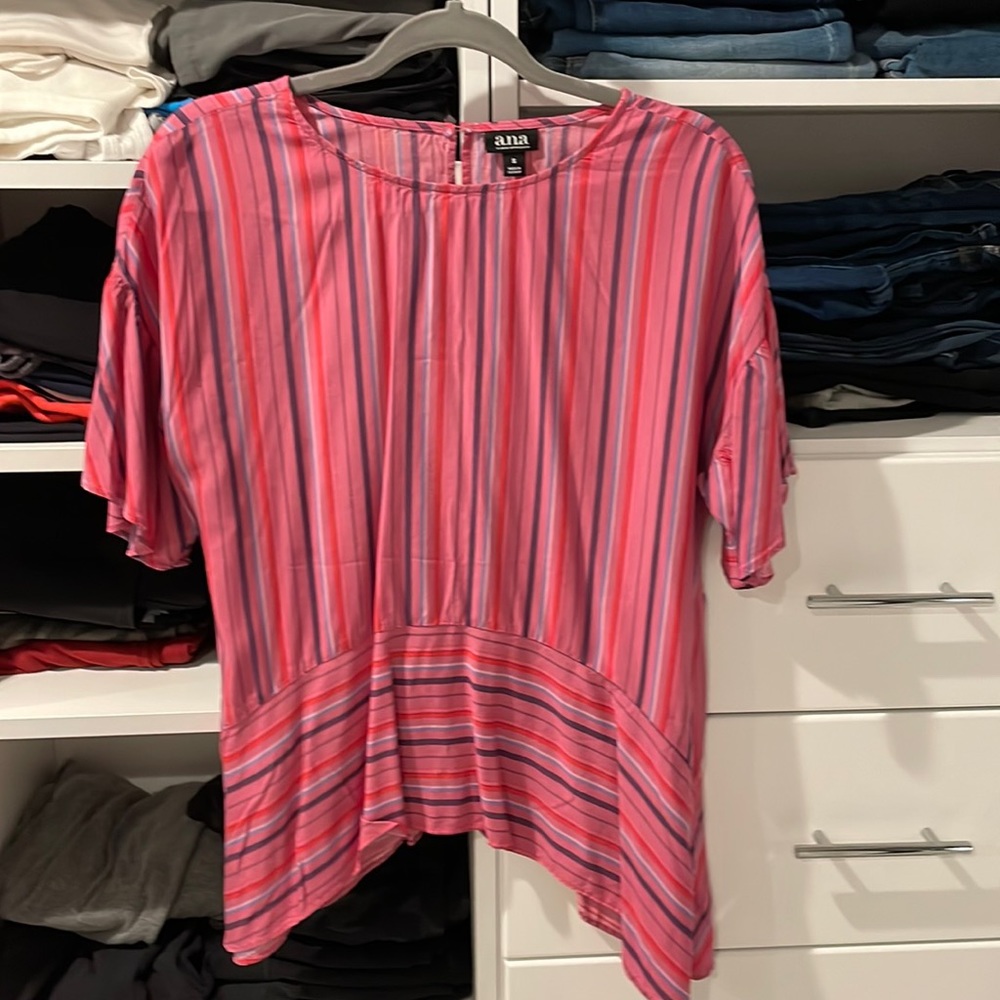Pink striped top